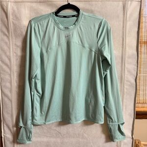 Nike Dri-FIT Running Top in Mint Green